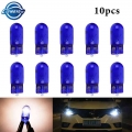 10pcs T10 W5w 194 W5w Natural Blue Glass White Light Halogen Xexon Light Bulbs 12v 5w Replacement Bulbs License Plate Lights - S