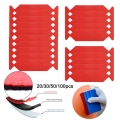 EHDIS 20/100pcs Buffer Felt for Tinting Film Squeegee No Scratch Waterproof Fabric Cloth Car Vinyl Wrap Scraper Protector Tool|S