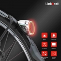 Linkbest Automatic On/Off Bike Light Natural Daylight Charging Light/Shock Sensor Reflector Waterproof Tail Solar Cycling Light|