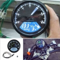 Motorcycle Meter LED Digital Tachometer Odometer Speedometer Anti LCD Digital 12000 RPM Speedometer Tachometer for Motorcycle|I