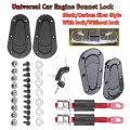 Universal Racing Car Hood Pin Engine Bonnet Latch Lock Kit Refitting with Keys Hood Lock Hood Mount Car Accessories 2 Colors|Eng