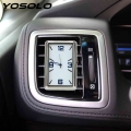YOSOLO Car Clock Car Decoration Auto Watch Automobiles Quartz Watch Stick On Auto Watch Double sided Sticker|Clocks| - Off
