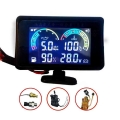 12v/24v Car LCD 4 in 1 Meter Oil Pressure Gauge Voltmeter Volt Gauge Water Temperature Gauge Oil Fuel Gauge|Oil Pressure Ga