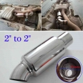 51mm Car Muffler Pipe Exhaust Downpipe Sound Tuning Exhaust Pipe Turbo Sound Whistle Vehicle Refit Device Auto Muffler|Mufflers|