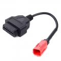 OBD Motorcycle Cable For Honda 4 Pin/6 Pin Plug Cable Diagnostic Cable 4Pin/6Pin to OBD2 16 pin Adapter|Car Diagnostic Cables &a