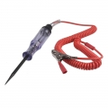 Car Electrical Voltage Tester Pen With Spring Dc 6v 12v 24v Transparent Car Motorcycle Light Lamp Electrician Test Pencil - Diag