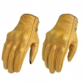 Motorcycle Gloves Touch Screen Leather Yellow Tactics Glove Men Women Bike Cycling Full Finger Motorbike Motor Motocross Luvas -