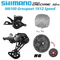 Shimano Deore M6100 1x12 Speed Derailleurs Groupset 12 Speed Right Shift Lever Dowel Cn Chain Rd Sunshine Cassette 46t 50t 52t -