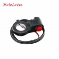 MotoLovee 7/8'' Universal Motorcycle Handlebar Switch Horn Starter Kill Button Switch E Bike Motor Single Switch|Motorcy