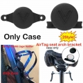 AirTag Bike Mount Bracket Attachment Silicone Sleeve Keychain Locator Tracker Standard Saddle and Bottle Cage Holder Protective|