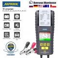 Autool Bt860 12- 24v Car Battery Tester With Printer & Real Time Temperature Monitoring 3.2inch Color Screen Battery Tester