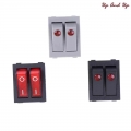 Rk1-23 Oil Heater Switch On/off Rocker Switch 250v/16a With Double Buttons 1pcs