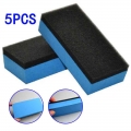 5pcs/10pcs/20pcs Car Ceramic Coating Waxing Polishing Sponge Glass Nano Wax Coat Applicator Polishing Pad EVA Sponge Rectangle|S