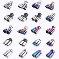 Automobile Tail Throat Modified Universal Silencer Stainless Steel Exhaust Pipe Modified Exhaust Hood Decoration Universal Tail