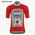 HEINZ Tomato Ketchup Retro Cycling Jersey Short Sleeve Red Road Bike Shirts Clothing Bicycle Clothes Tops Ropa Ciclismo|Cycling