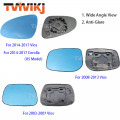 TVYVIKJ Side Rearview Mirror Blue Glass Lens For Toyota Vios Corolla 2004 2020 Wide Angle View anti glare door mirror|Battery Ca