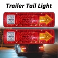 2pcs 12V 19 LED Car Trailer Truck Rear Tail Lights Stop Brake Turn Signal Light Indicator Lamp Taillight Caravans Bus RV Camper|