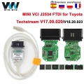 Mini Vci For Toyota Tis Techstream V16.20.023 Minivci Ftdi For J2534 Auto Scanner Obd Obd2 Car Diagnostics Cable Mini-vci Cable
