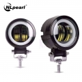 Nlpearl 12V 24V LED Angel Eyes Headlights Spotlight For Truck Car Boat Offroad 20w 30w LED Driving Work Light Fog Lamp Round|Li