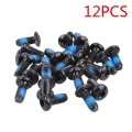 12pcs Stainless Steel T25 Cycle Bicycle Brake Disc Bolts Screw Bike Brake Rotor Bolts Mtb Cycling Screws Bicycle Accessories - B