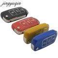 Jingyuqin Flip Folding 3 Buttons Remote Car Key Shell For Volkswagen Vw Jetta Golf Passat Beetle Polo Bora Fob Case - Car Key -