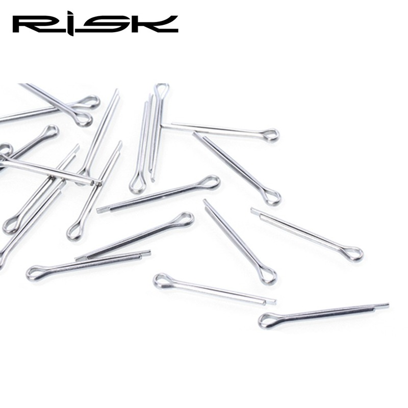Risk 10pcs/lot Mountain Road Bike Bicycle Disc Brake Pad Fixing Stainless Steel Split Pin 4cm Cotter Lock Pin - Bicycle Brake -