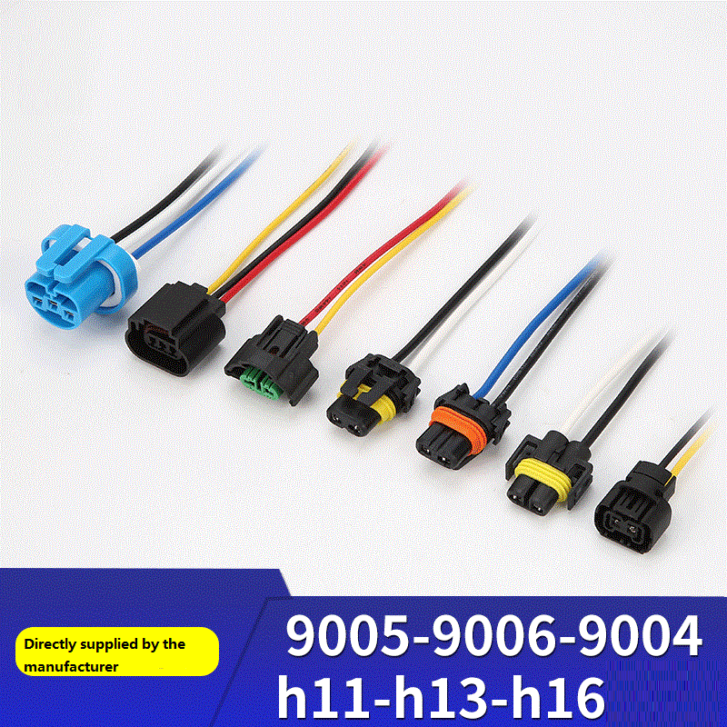 Automobile Headlamp Socket Connector Direct Supply 9004-9005-9006-h9-h11-h13-h16 - Battery Cables & Connectors - Officematic