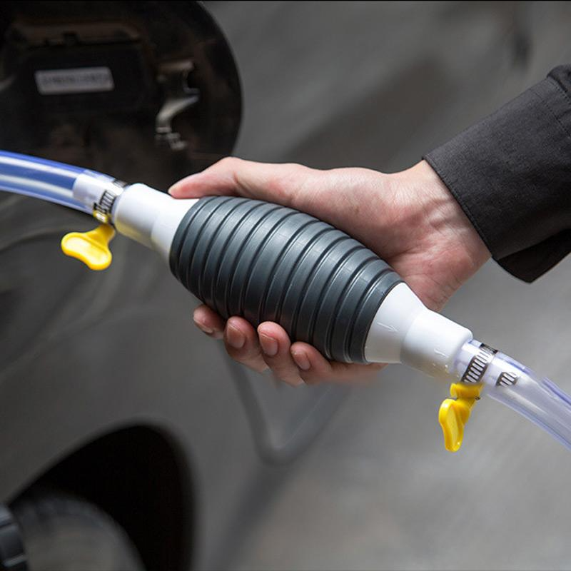 Car Fuel Pump Car Fuel Tank Sucker Oil Transfer Petrol Diesel Liquid Manual Pump Syphon Fuel Saver Syphon Fuel Saver Gas Pump| |
