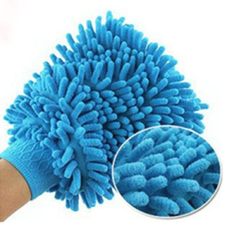 Microfiber Chenille Car Wash Glove Soft Cloth Mitt For Car Washing And Household Cleaning Tool - Washing Gloves - ebikpro.c