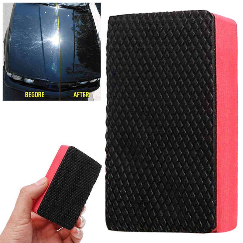 Car Cleaning Clay Auto Washing Sponge Eraser Wax Polish Pad Tool for Car Detailing Household and Bathroom Cleaning|Waxing Sponge