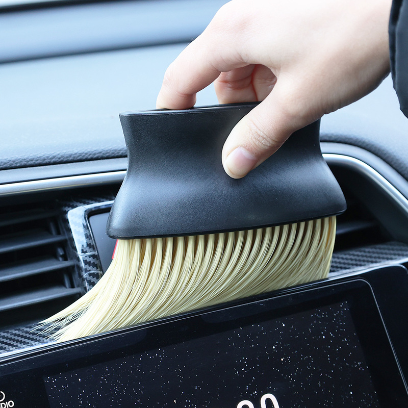 Car Cleaning Soft Brush Dashboard Air Outlet Detailing Sweeping Dust Tools Home Office Duster Brushes Auto Interior Accessories|