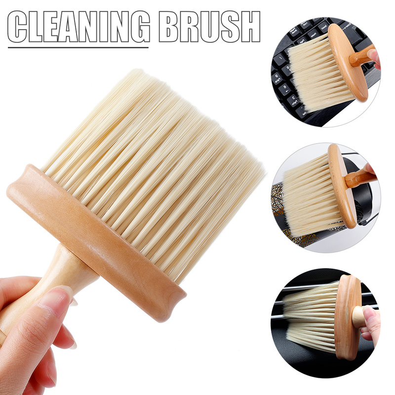 New Car Interior Cleaning Wooden Brush Air Outlet Dashboard Detailing Sweeping Dust Remover Soft Bristles Solid Wood Brushes - S