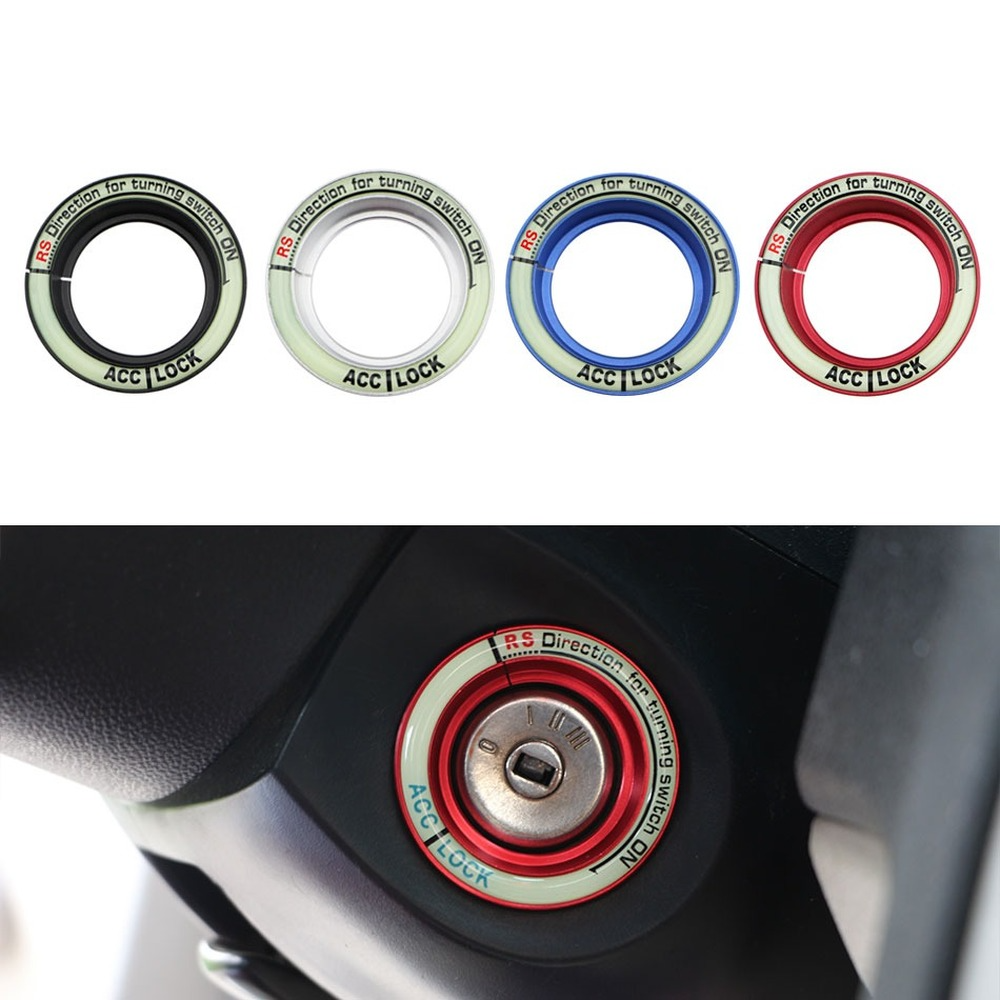 Jameo Auto Ignition Key Switch Ring Sticker for Focus 2 MK2 Key Hole Circle Stickers for Ford Focus 3 MK3 MK4 Kuga Everest Parts